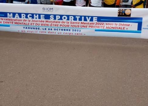 Marche sportive d’ASEIMC  devant le Ministère de la Santé Publique